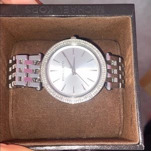 Michael Kors Silver Rhinestone Watch